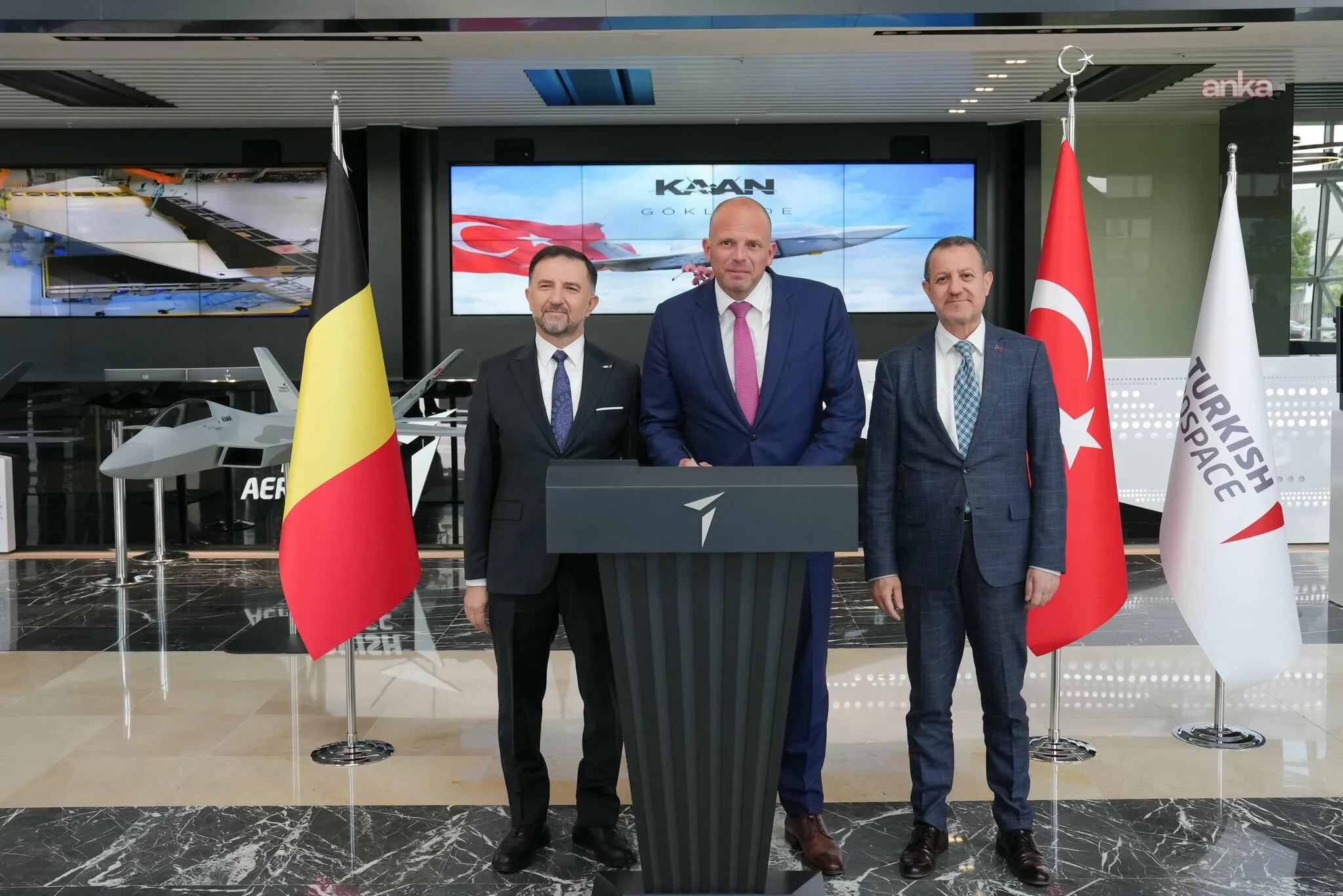 TUSAŞ’ta Belçika Bakanı ile Savunma Görüşmesi