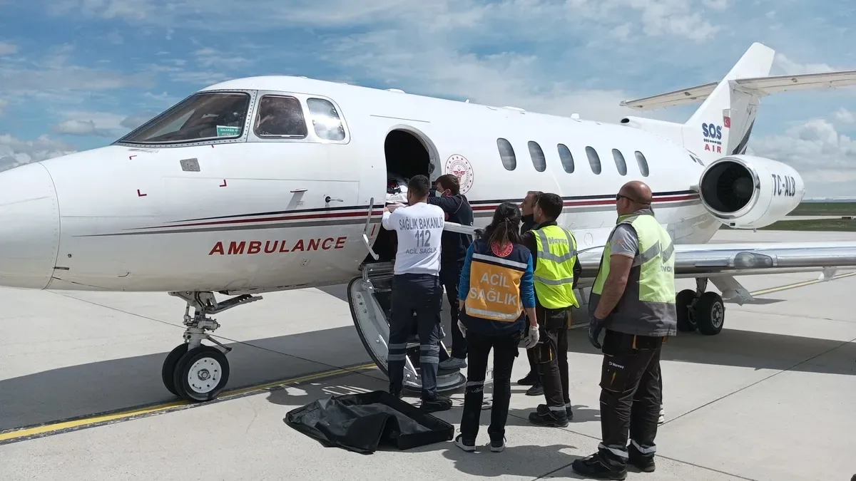 Uçak Ambulansla Hayat Kurtaran Sevkler Gerçekleşti