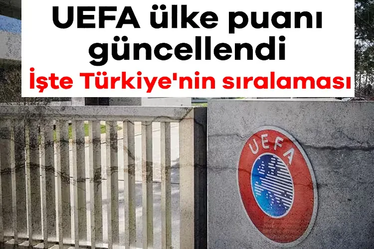UEFA Ülke Puanları Güncellendi: Türkiye’nin Durumu