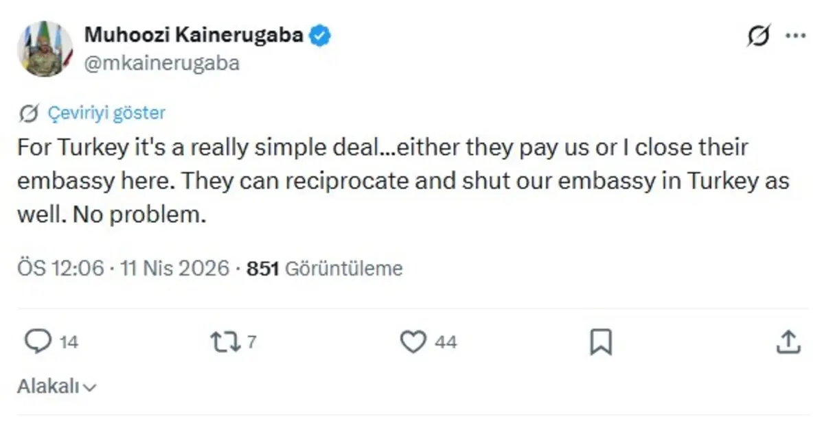 Uganda dan çok tartışılacak  Türkiye  çıkışı! 1 milyar dolar talep ettiler 4