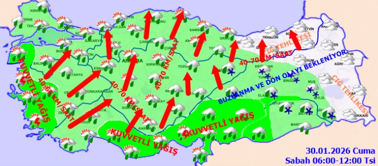 Ülke Genelinde Kuvvetli Yağış ve Fırtına Uyarısı!