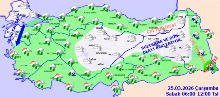 Ülke Genelinde Kuvvetli Yağış ve Rüzgar Uyarısı