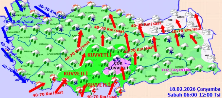 Ülke Genelinde Şiddetli Yağış ve Fırtına Uyarısı!