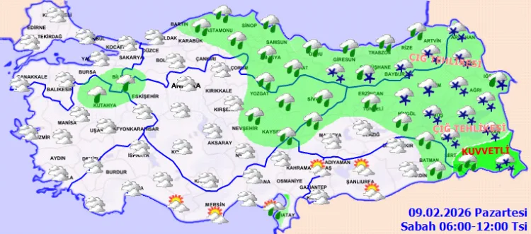 Ülke Genelinde Yağış ve Buzlanma Uyarısı!