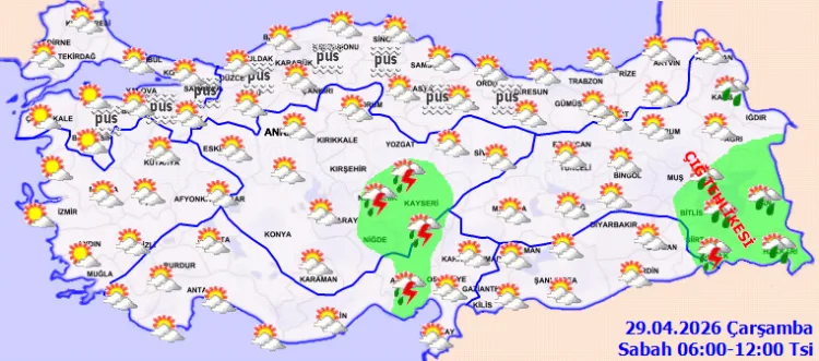 Ülke Genelinde Yağış ve Çığ Tehlikesi Uyarısı!