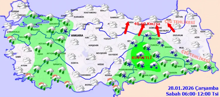 Ülke Genelinde Yağış ve Rüzgar Uyarısı!