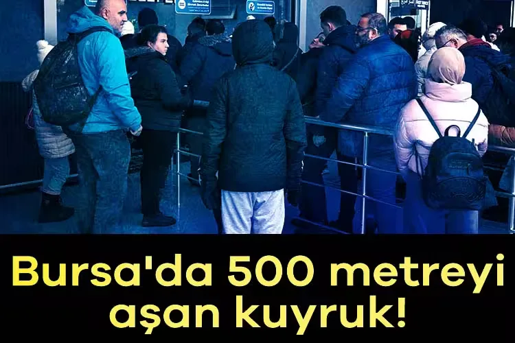 Uludağ’da 500 Metre Kuyruk, Bekleyiş Saatlerce Sürdü!
