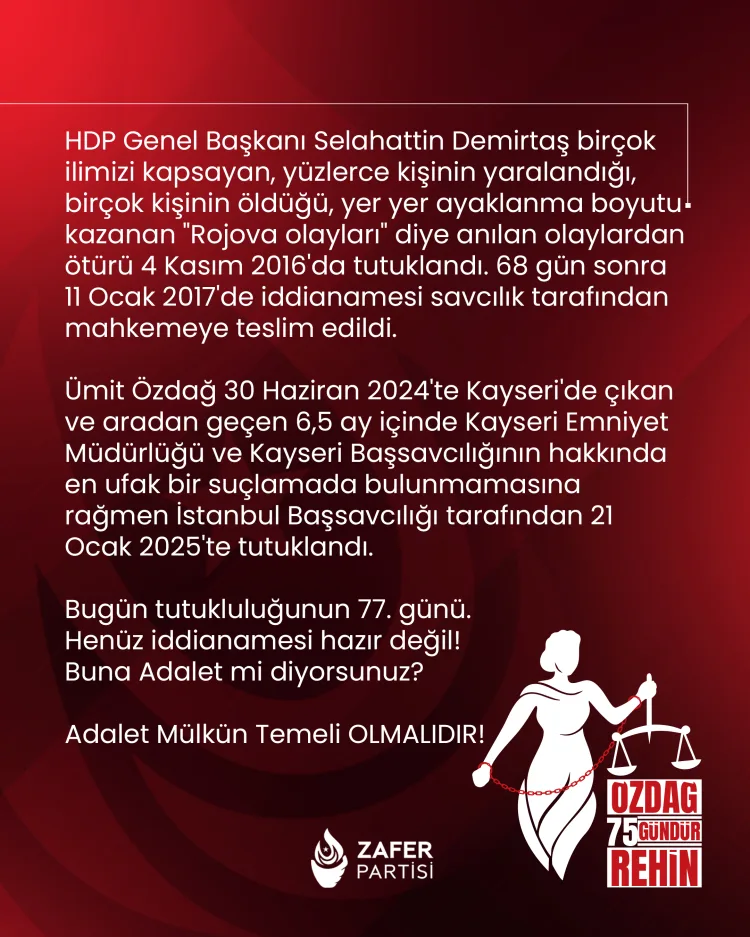 Ümit Özdağ'ın Sosyal Medya Paylaşımı