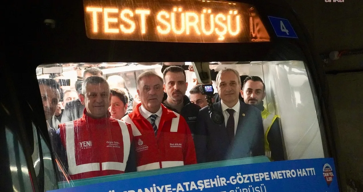 Ümraniye-Ataşehir-Göztepe Metro Hattı'nda Test Sürüşleri Gerçekleşti