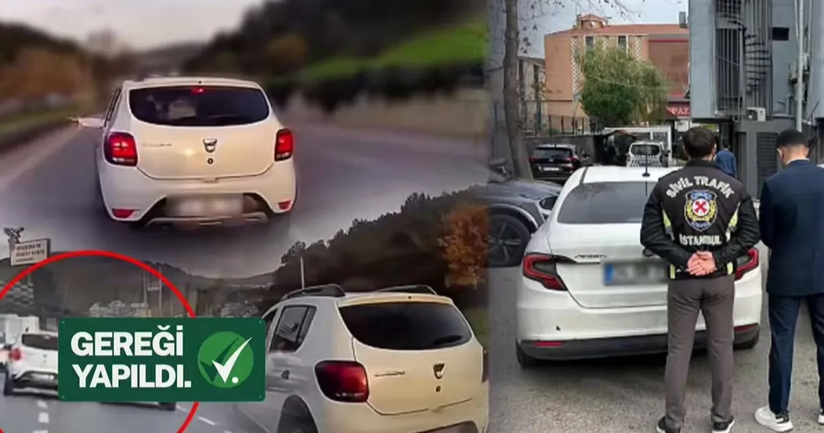 Ümraniye’de Makas Atan Sürücüye Ağır Cezalar!