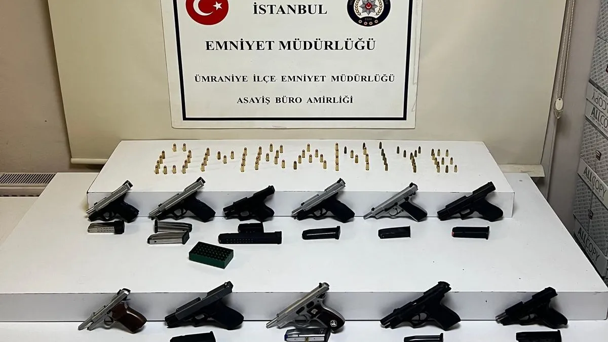 Ümraniye’de Yasa Dışı Silah Ticareti Çökertildi