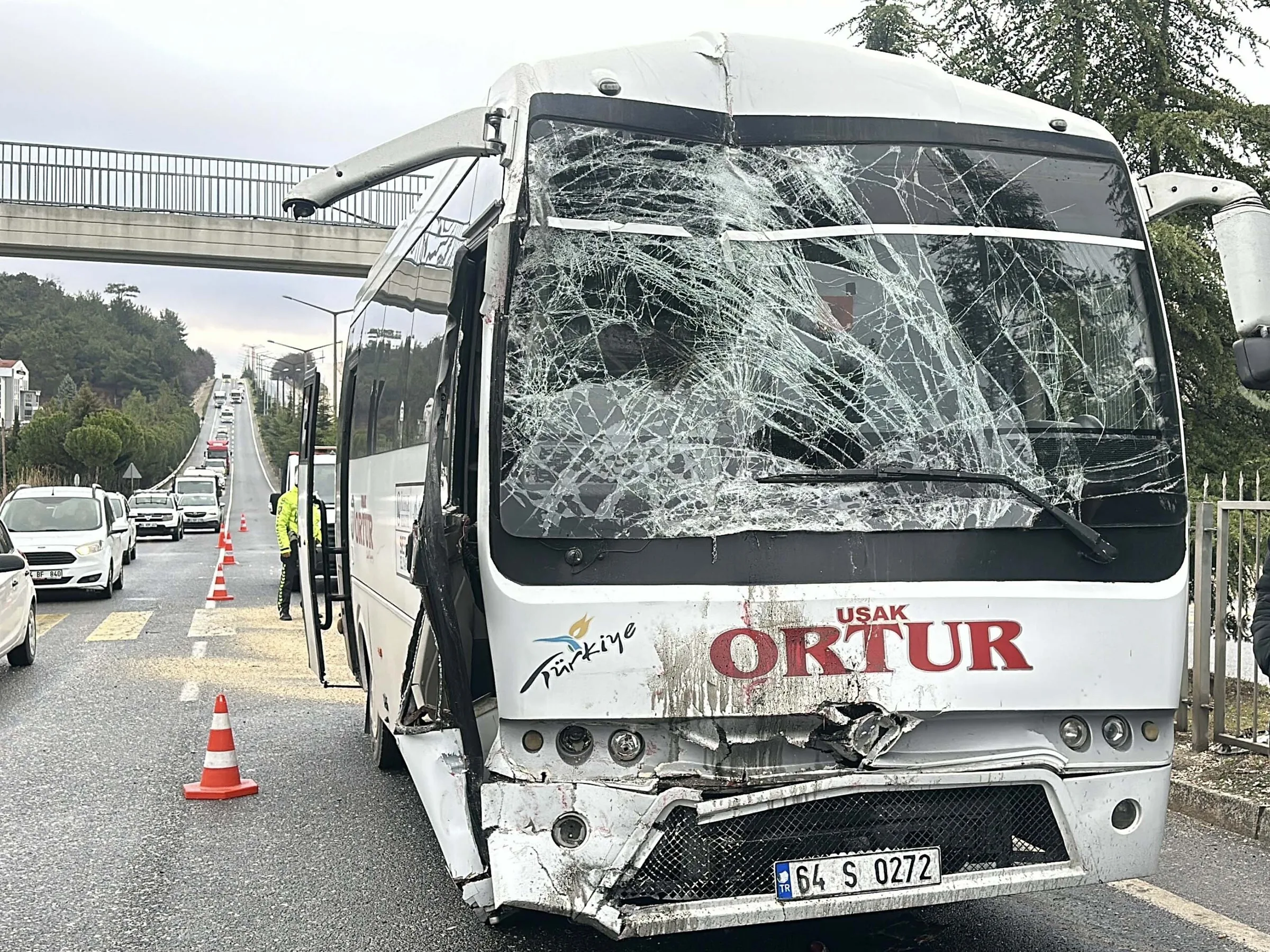 Uşak'ta İşçi Servis Kazası