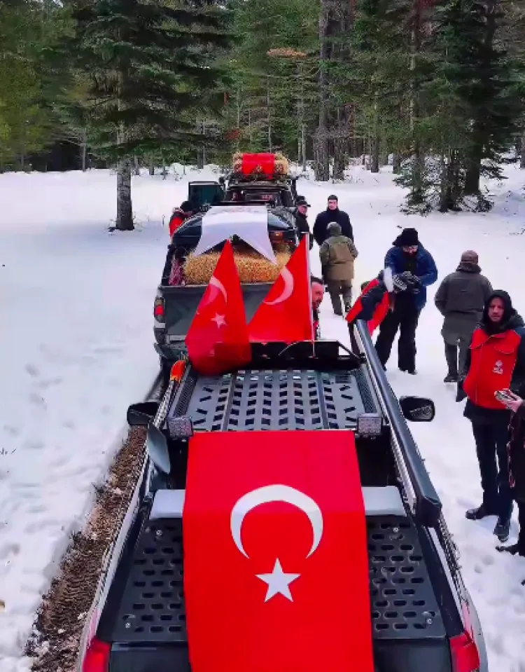 Vakıflar’dan Yaban Hayvanlarına Kış Yardımı