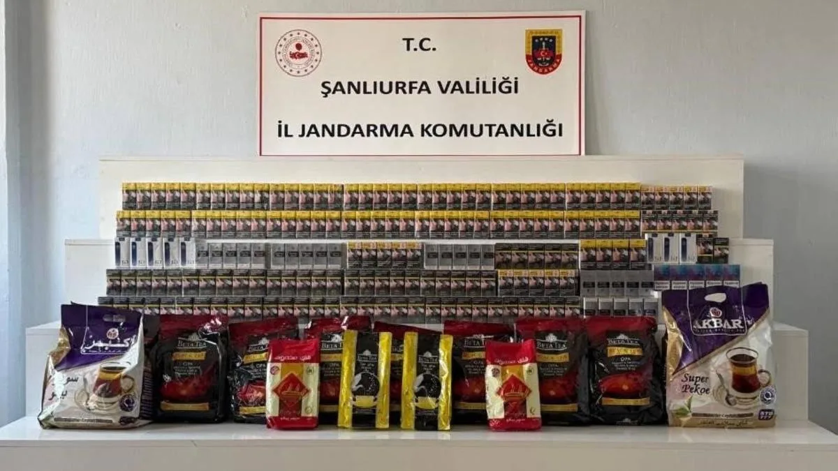Viranşehir’de Kaçak Sigara ve Çay Ele Geçirildi