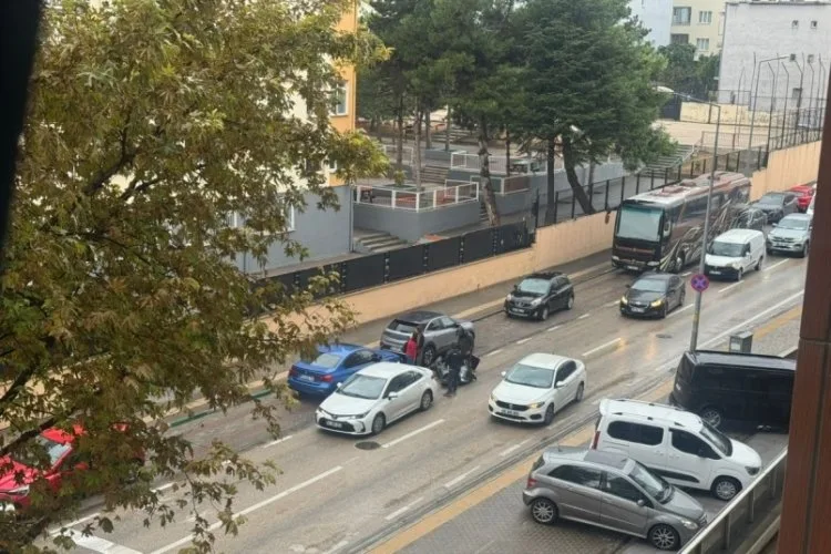 Yağış Bursa’da Kazaya Neden Oldu!