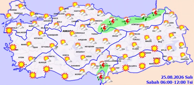 Yağışlı Hava ve Kuvvetli Rüzgar Uyarısı!