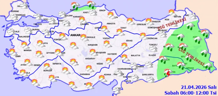 Yağmur ve Çığ Tehlikesi: Hava Durumu Uyarısı!