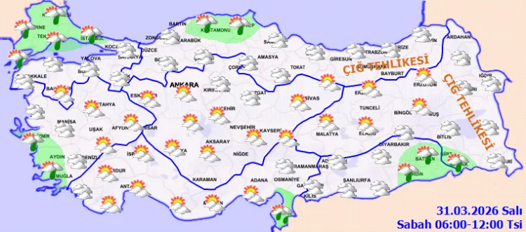 Yağmur ve Çığ Tehlikesi: Meteoroloji Uyardı!