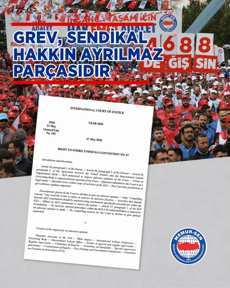 Yalçın: Grev Hakkı, Sendikal Mücadelenin Temeli