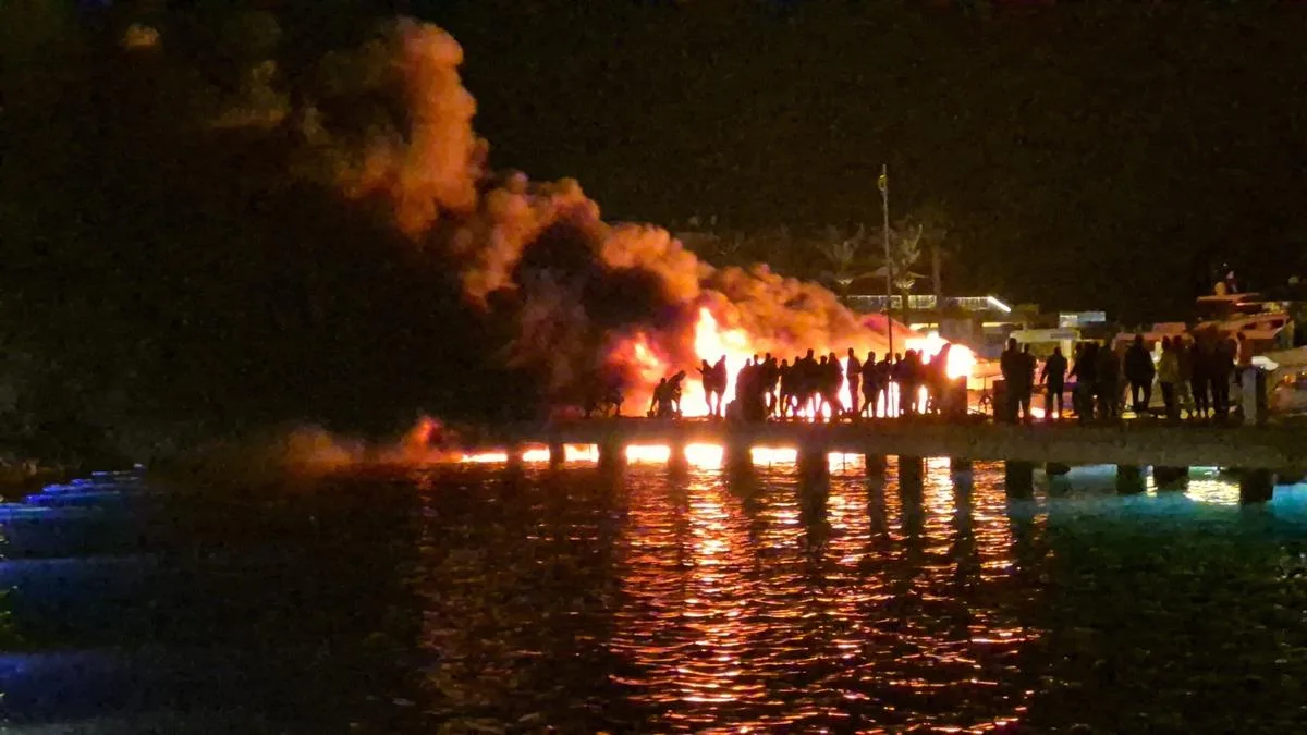 Yalıkavak Marina’da Patlama, 8 Tekne Yandı!