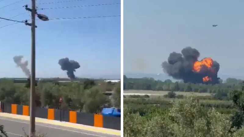Yalova’da F-16 Uçağı Eğitim Sırasında Düştü!