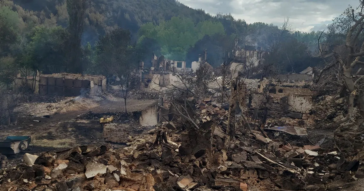 Yangın Bölgesinde Hasar Tespit Çalışmaları Başladı