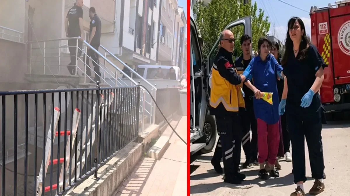Yangında Anne ve Kızı Hastaneye Kaldırıldı