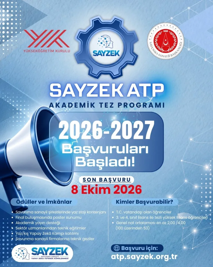 Yapay Zekâ Tez Programı Başvuruları Açıldı!
