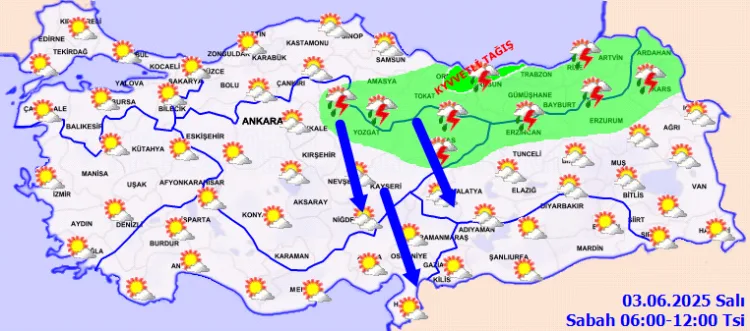 Yarın Hava Durumu: Kuvvetli Yağış ve Rüzgar Uyarısı!