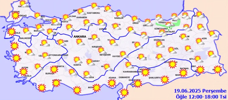 Yarın Hava: Kuzeydoğu’da Yağış, Diğer Yerler Açık