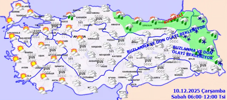 Yarın Hava: Yağış ve Buzlanma Uyarısı!