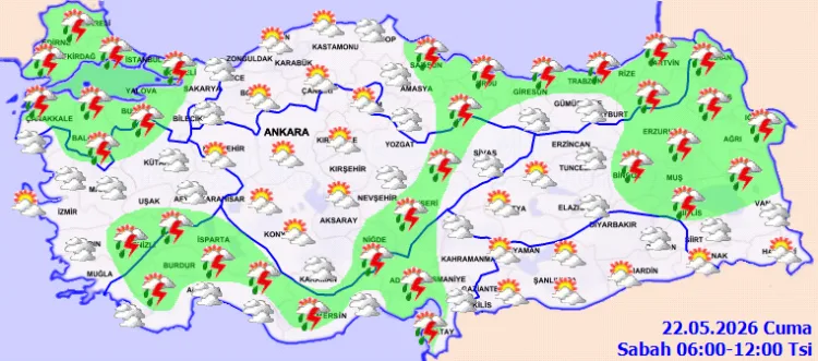 Yarın Kuvvetli Yağışlar Geliyor, Dikkat!