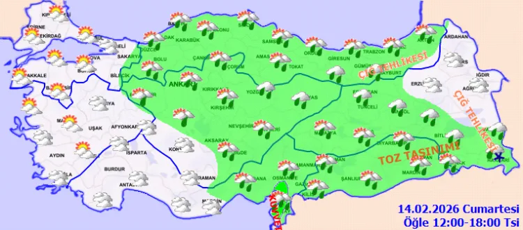 Yarın Türkiye’de Hava Durumu: Yağmur ve Sıcaklık!