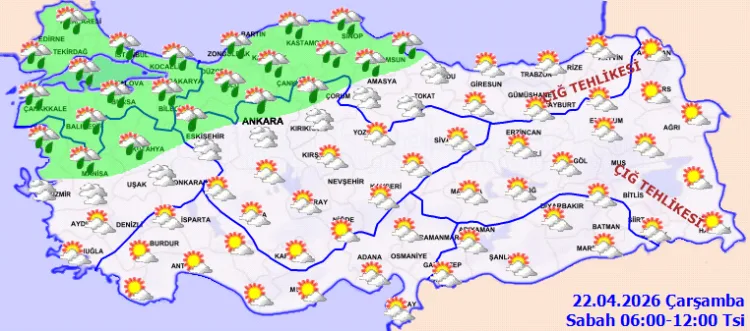 Yarın Yağmur ve Çığ Tehlikesi Uyarısı!