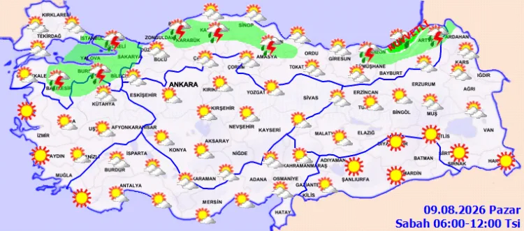 Yarına Dikkat! Kuvvetli Yağış ve Rüzgar Bekleniyor
