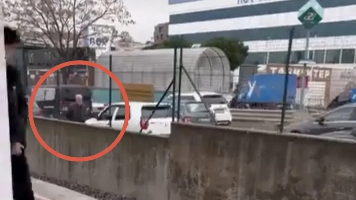 Yaşlı Adamın Trafikteki Tehlikeli Anları