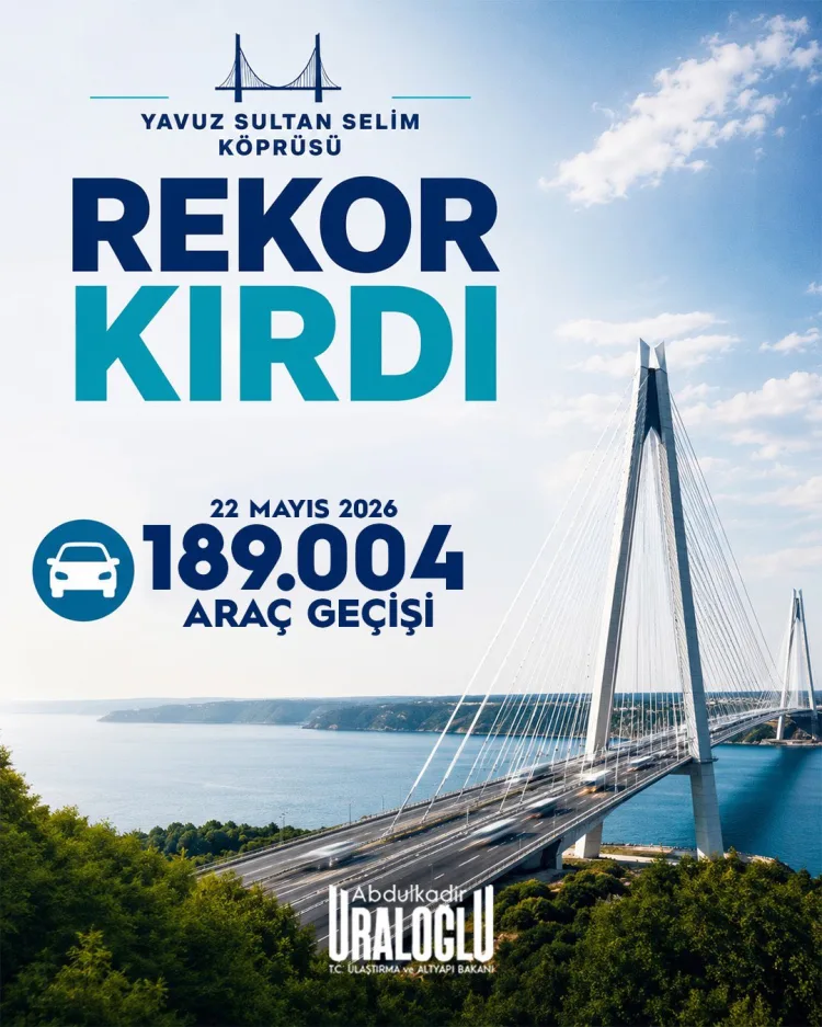 Yavuz Sultan Selim Köprüsü’nde Rekor Geçiş!
