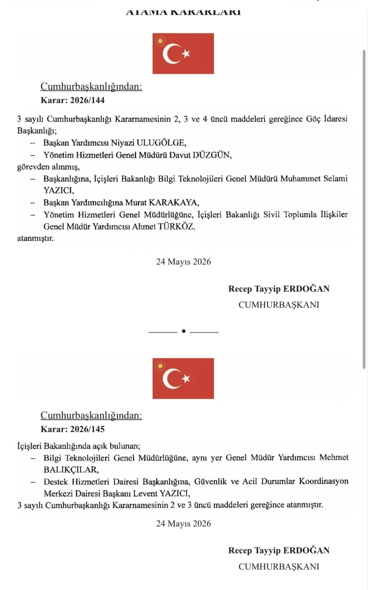 Yeni İsimler Göç İdaresi’nde Görev Başında