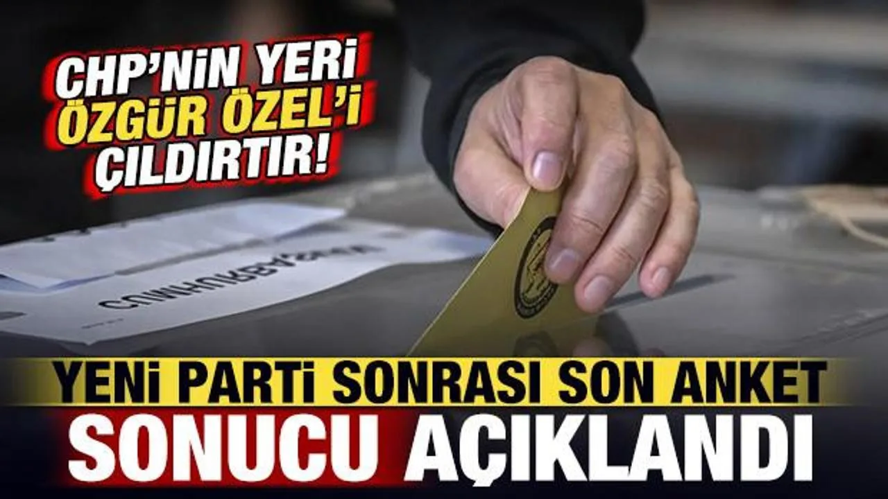 Yeni Parti, CHP’yi Geride Bırakamadı!