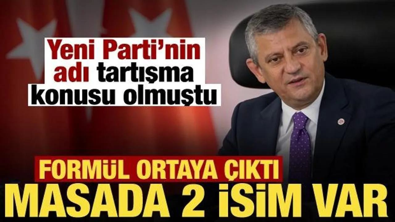 YENİ Parti İsim Krizi: İki Seçenek Masada!