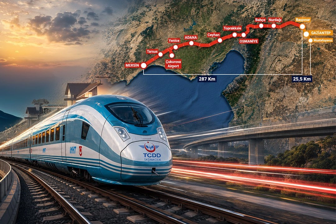 Yeni YHT Hattı ile Mersin-Gaziantep 2 Saate İnecek