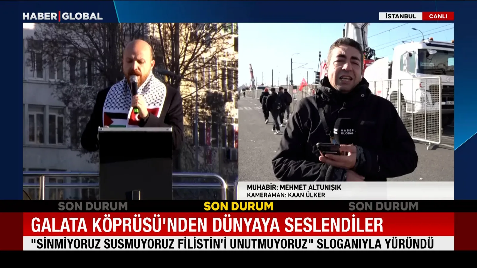 Yeni Yılda Filistin İçin Galata’da Buluşma