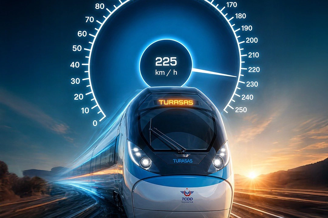 Yerli Hızlı Tren 225 km Hıza Ulaşarak Tarih Yazdı!
