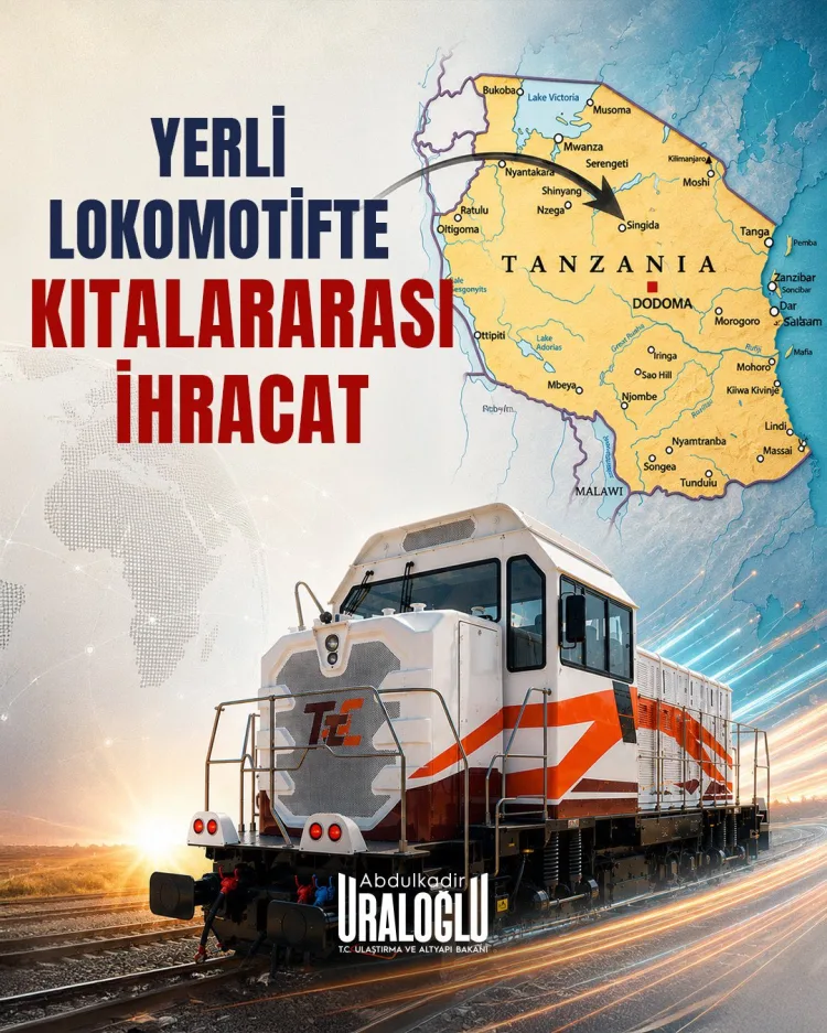 Yerli Lokomotif Tanzanya’ya İhraç Edildi!