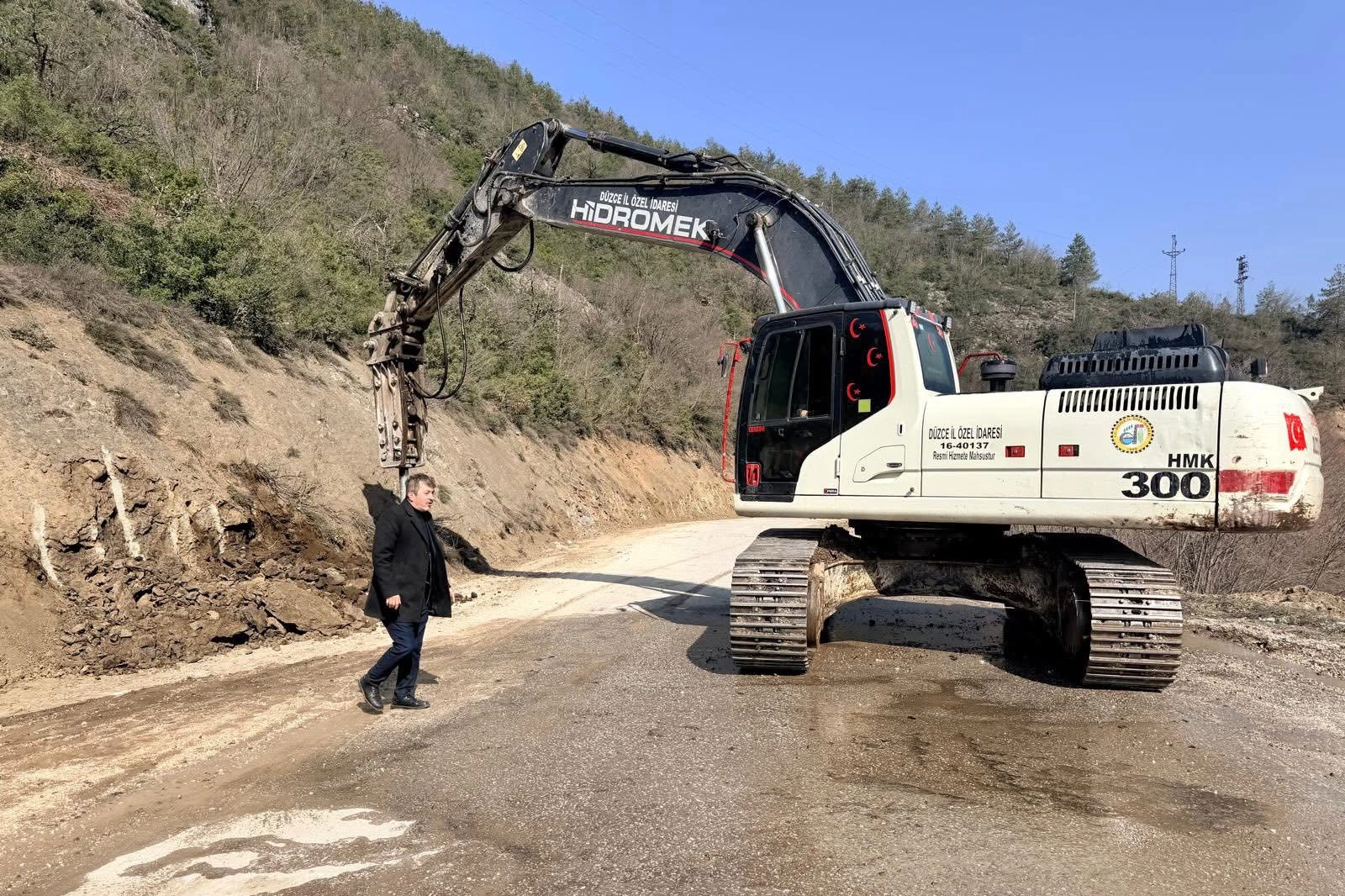 Yığılca-Yedigöller Yolunda Genişletme Çalışmaları