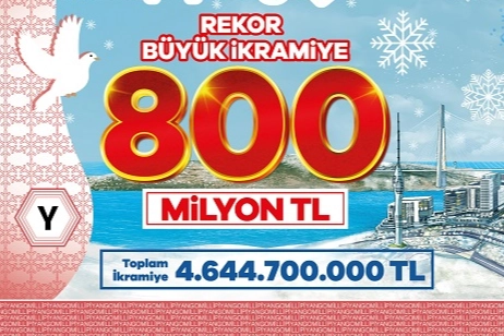 Yılbaşı Çekilişinde 800 Milyon TL İkramiye!