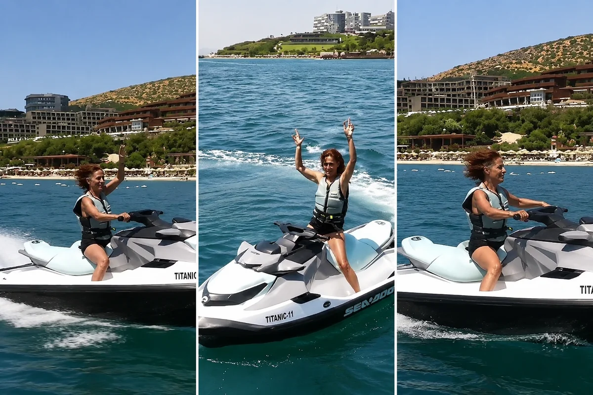 Yıldız Tilbe, Jet Ski Yetenekleriyle ve Cevaplarıyla Dikkat Çekiyor