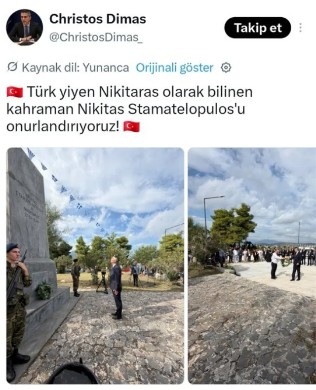 Yunan bakandan skandal paylaşım: