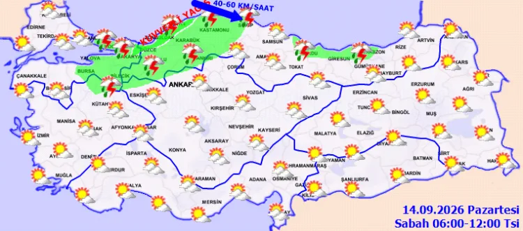 Yurdun Bazı Kesimlerinde Sağanak Yağış Uyarısı!