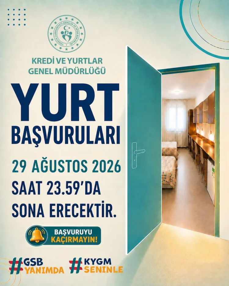 Yurt Başvurularında Son Gün! Acele Edin!